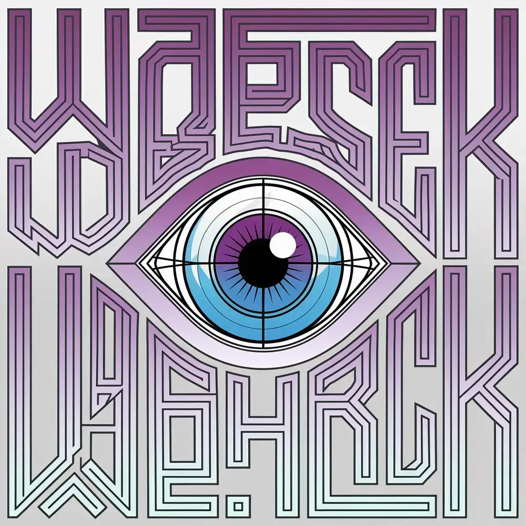 LOGO Design for ObserverHack Violet Eye Symbolizing Insight and Security