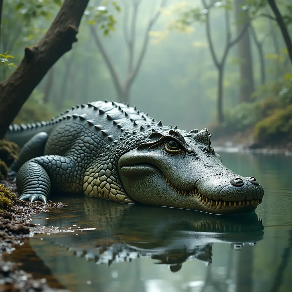 A giant crocodile