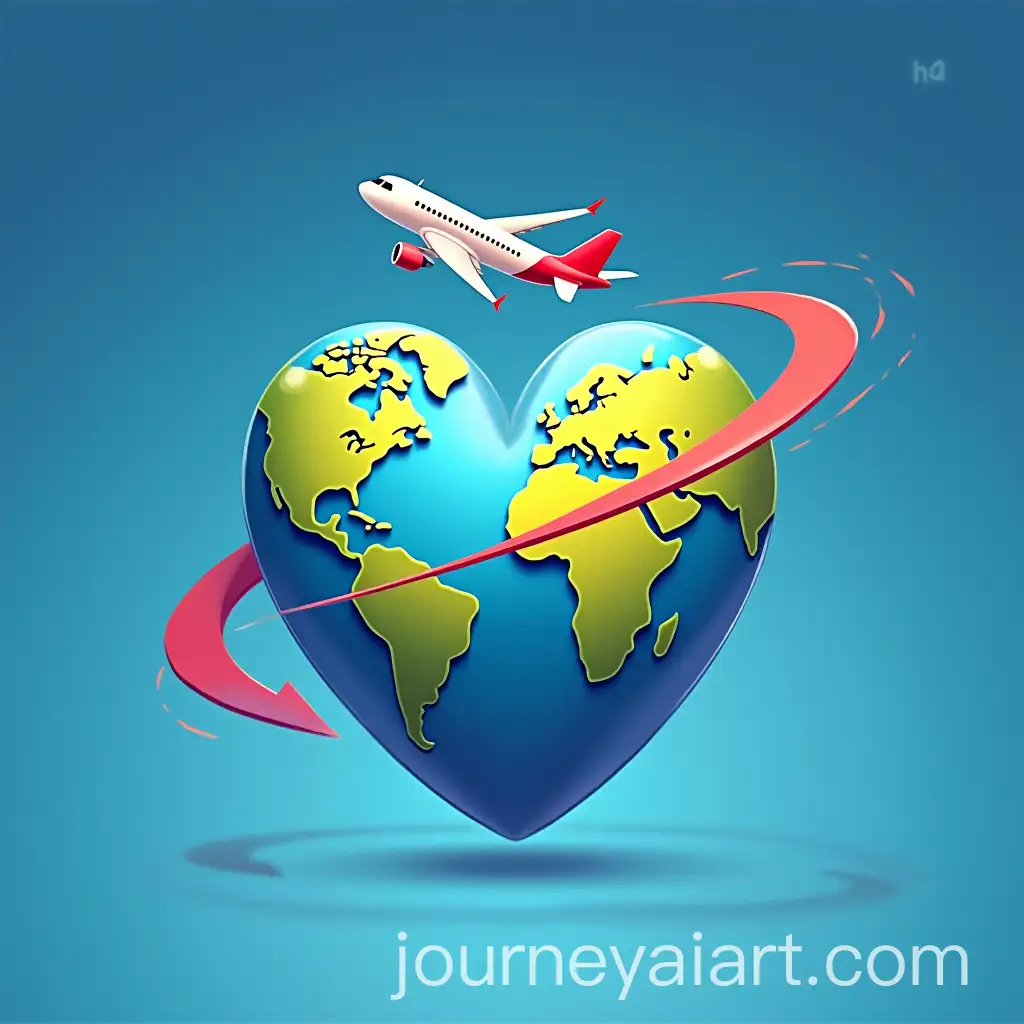 HeartShaped-Earth-Planet-with-Airplane-Reality-TV-Show-Logo