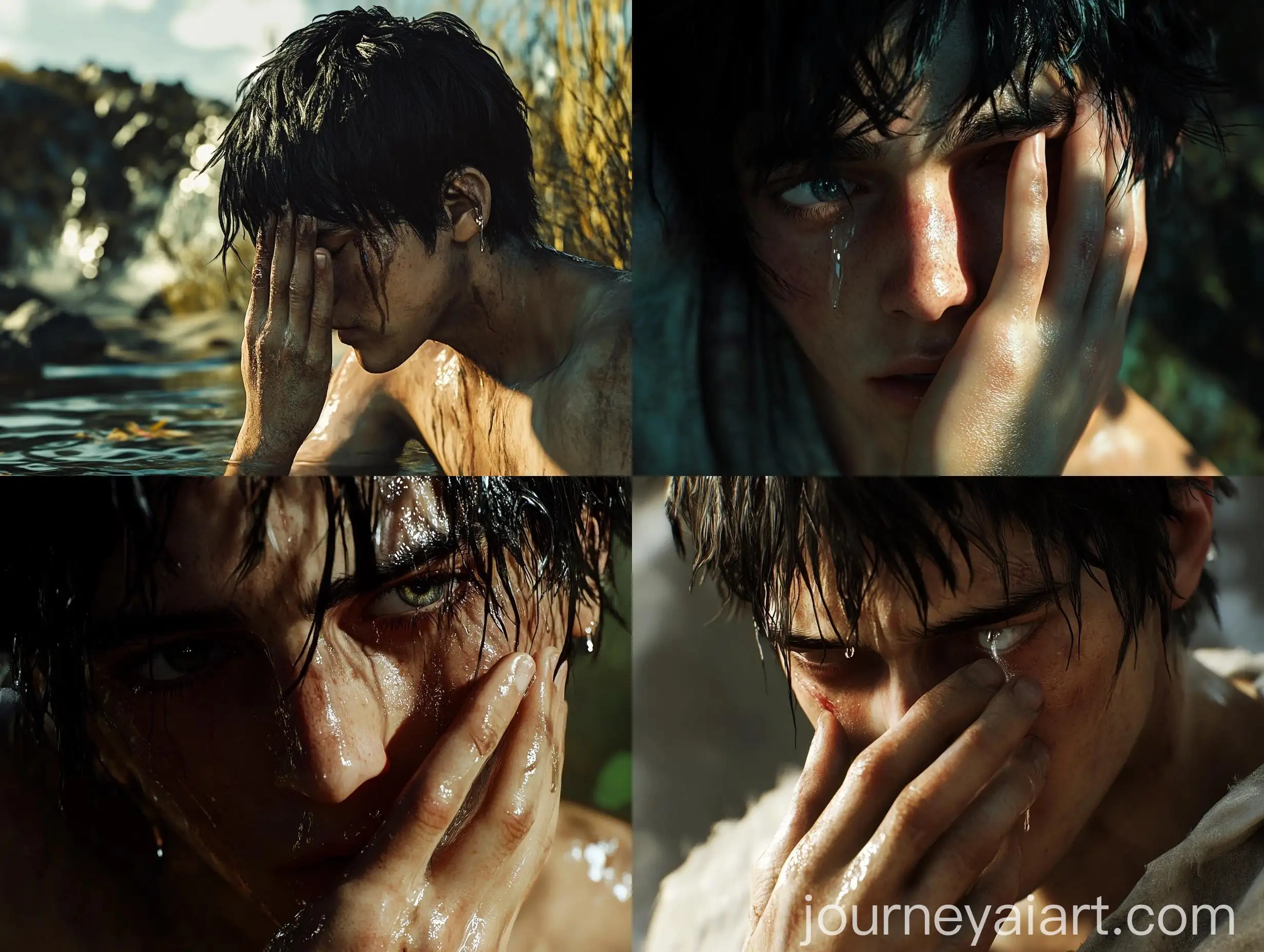 Emotional-Eren-Yeager-in-Unreal-Engine-5-CGI-Nature-Landscape