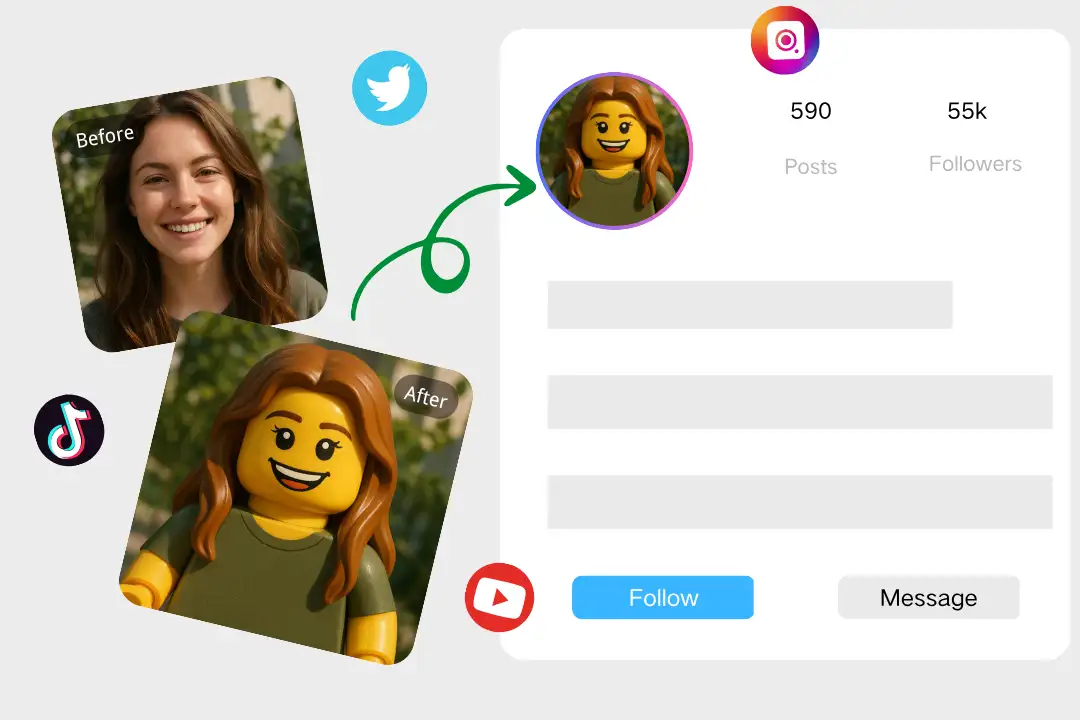 Lego Profile Pictures for Social Media