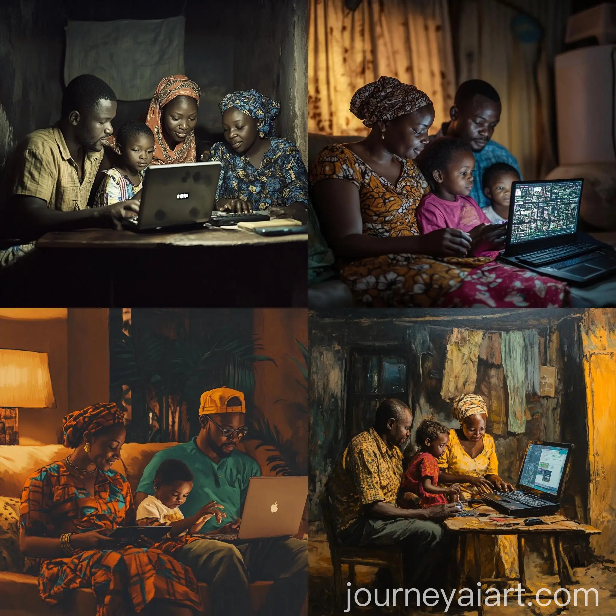 African-Family-Using-Internet-at-Home