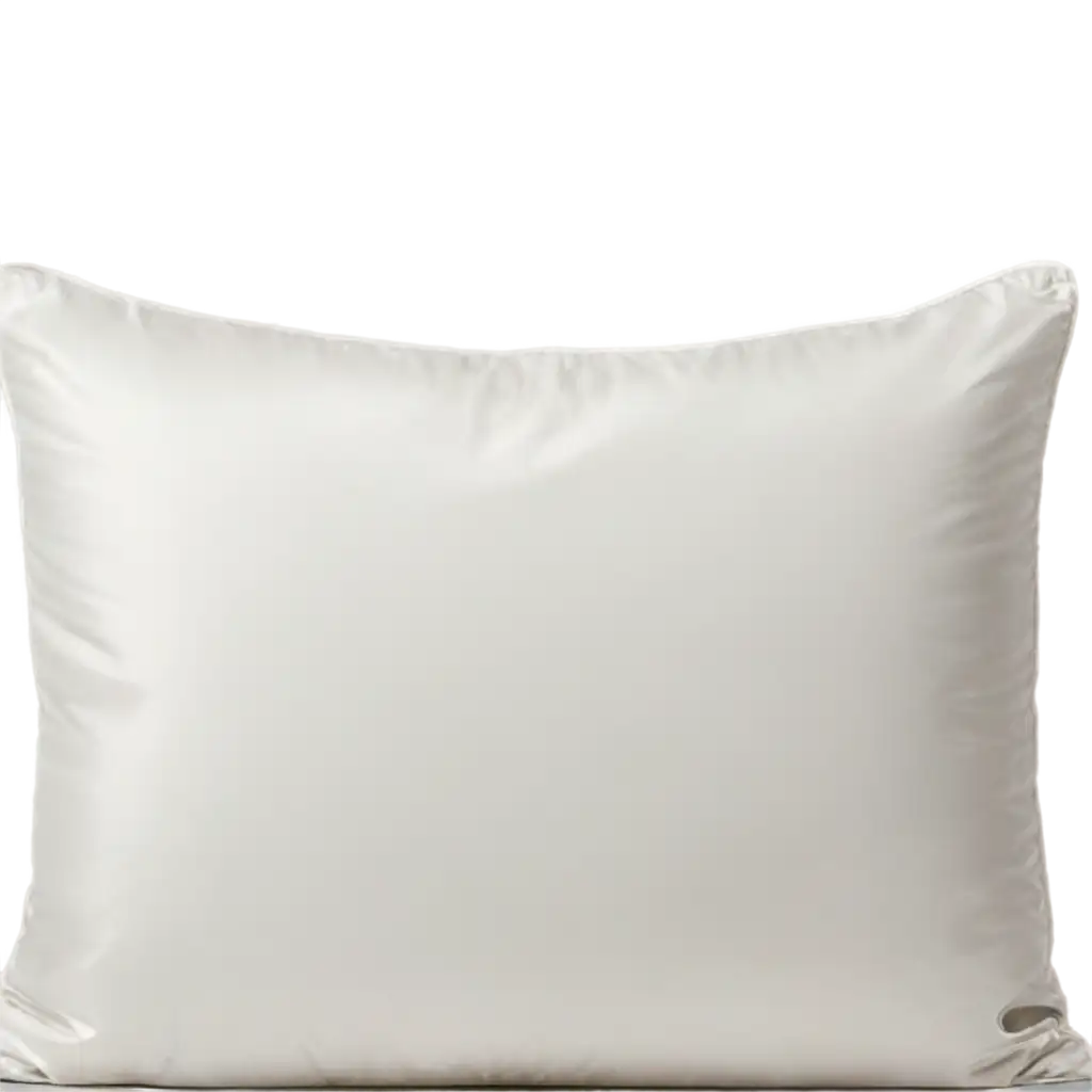 Luxurious-King-Size-White-Silk-Pillow-PNG-Image-Enhance-Comfort-and-Elegance