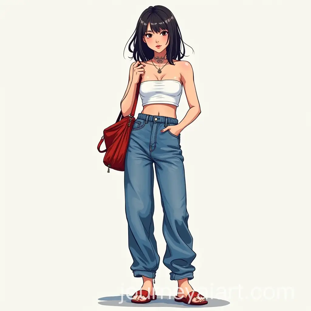 Street-FashionAI-Image-Prompt-Expansion-in-Shibuya-Tokyo-with-Red-Sandals-and-Baggy-Denim-Pants