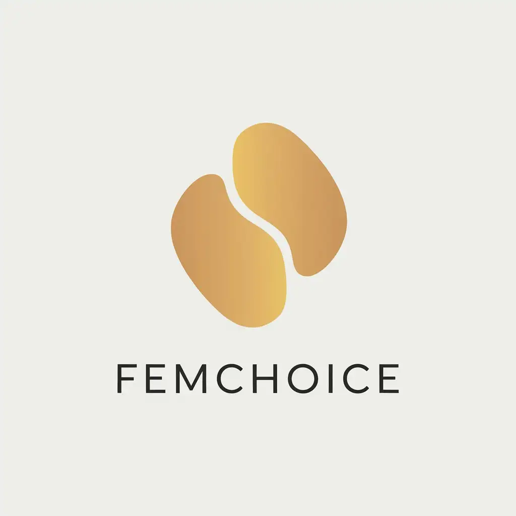 LOGO Design for FemChoice Minimalistic Abstract Shape for Medical Dental Industry