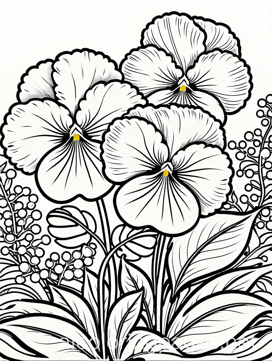 Two-Large-Pansies-in-Full-Bloom-Coloring-Page-for-Kids