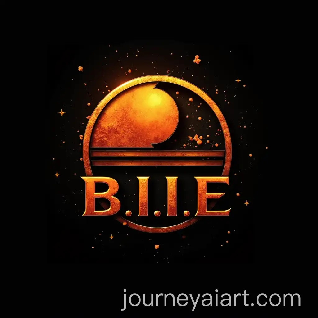 Bold-Circular-Impact-Logo-with-Bright-Sun-Color-Text-on-Black-Background