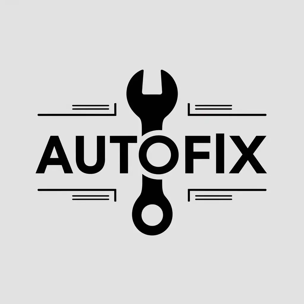 LOGO Design for AutoFix Wrench Symbolizing Expertise in Automotive Repair