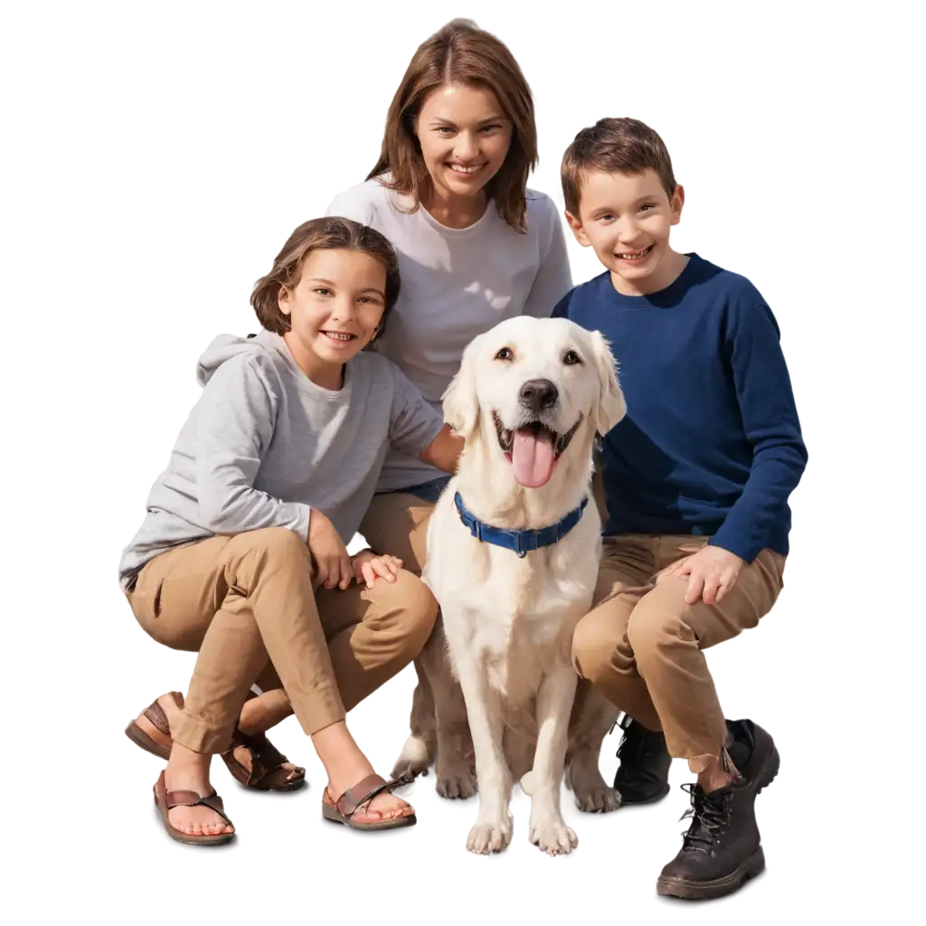 Family-with-Dog-PNG-Image-HighQuality-Transparent-Background-for-Versatile-Use