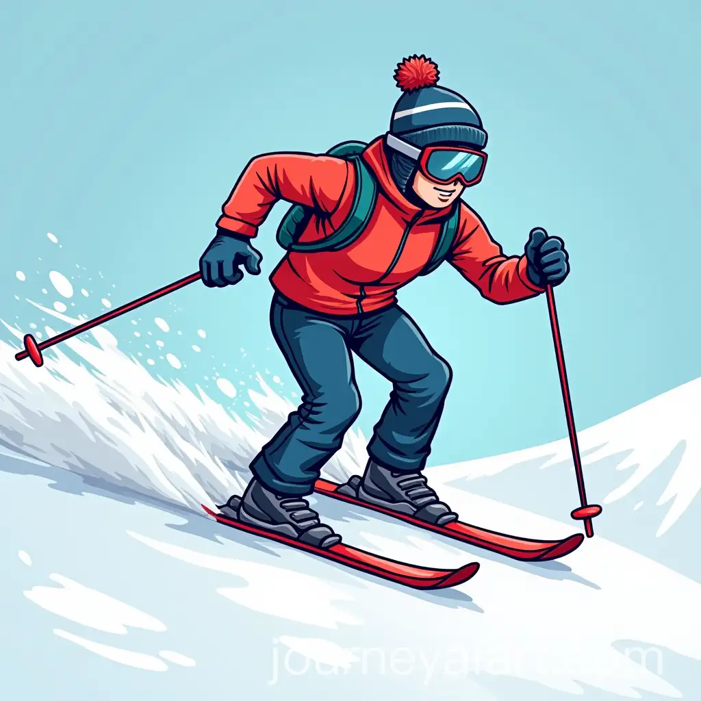 Illustrated-Skiing-Team-Logo-for-Scrambled-Legs-Ski-Team