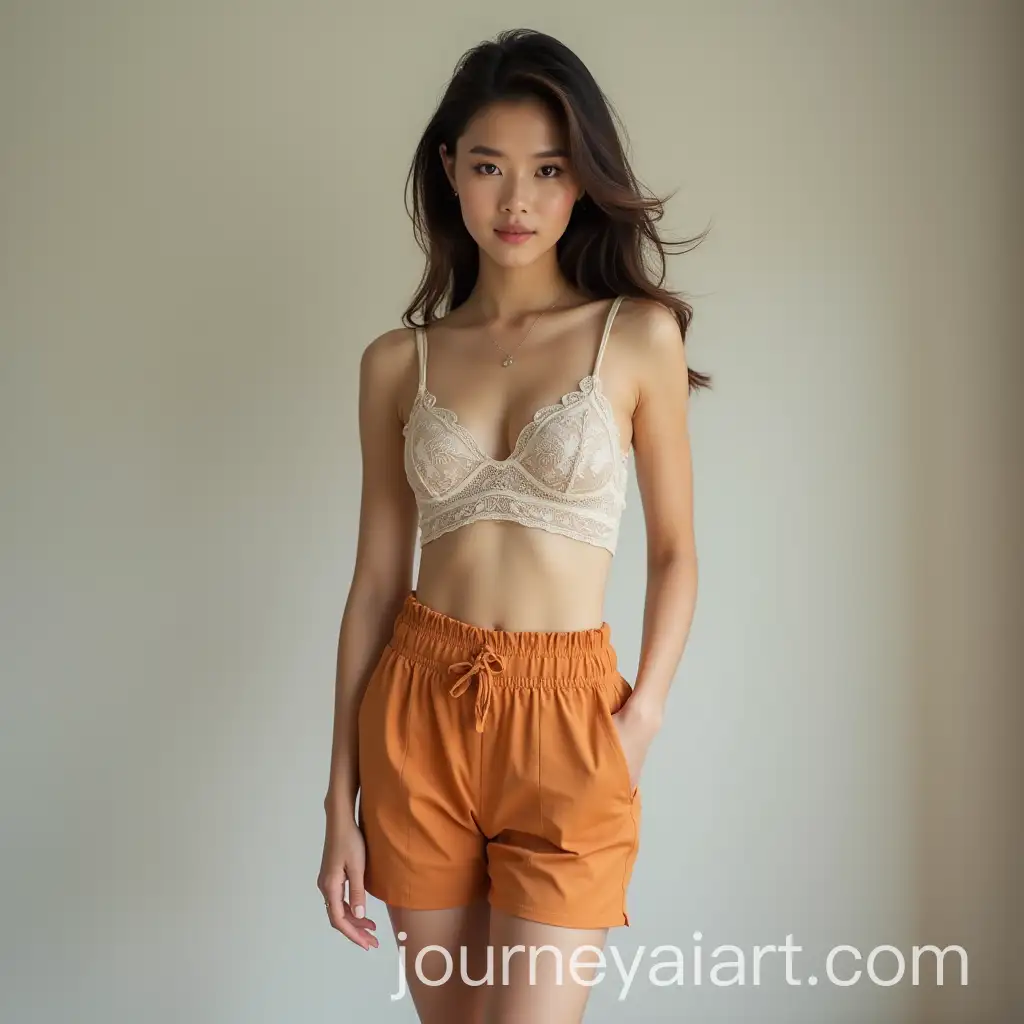 Asian-Beautiful-WomanAI-Image-Prompt-Expansion-in-Mini-Dress-with-Short-Pants