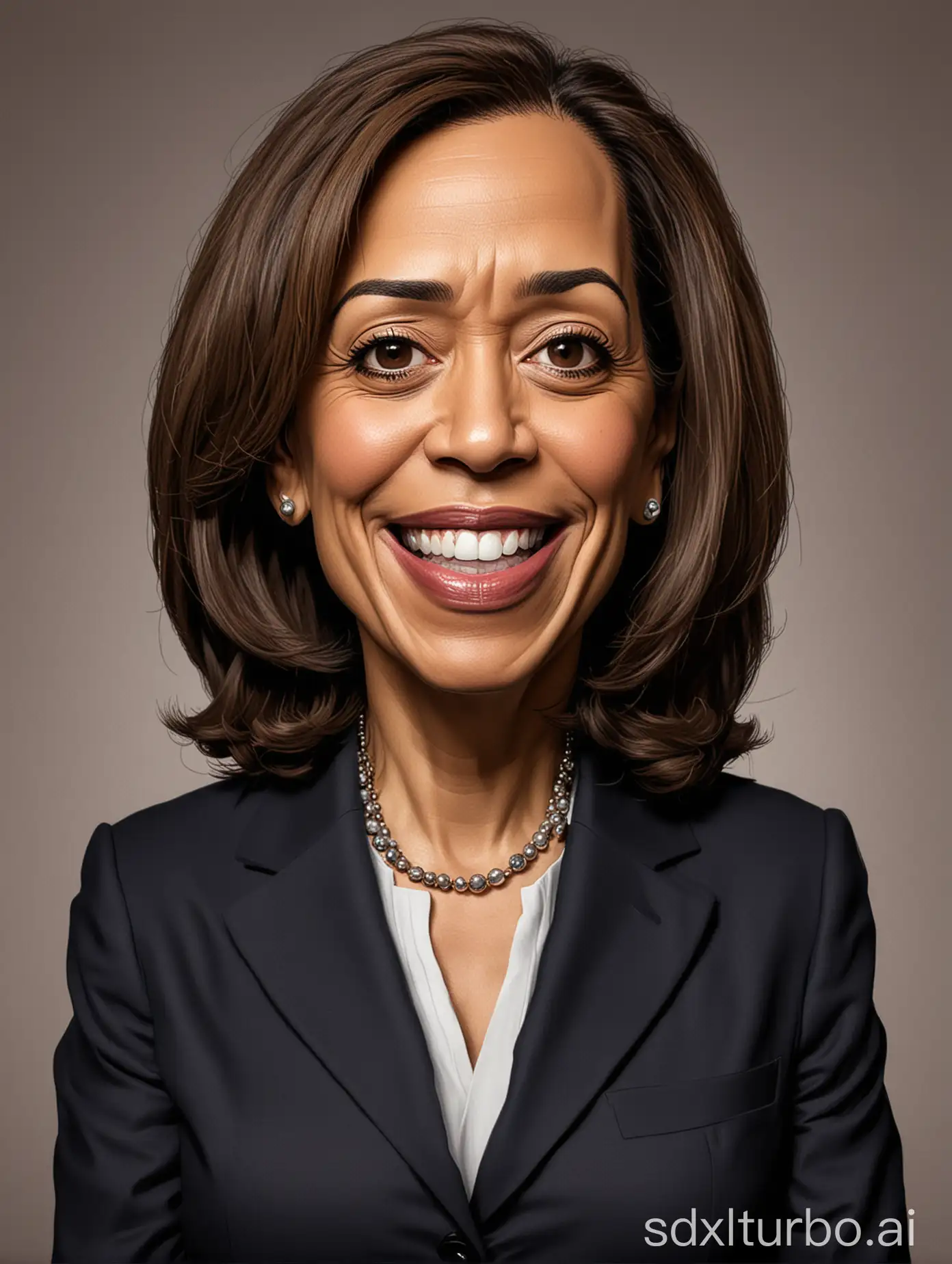 Kamala Harris caricature