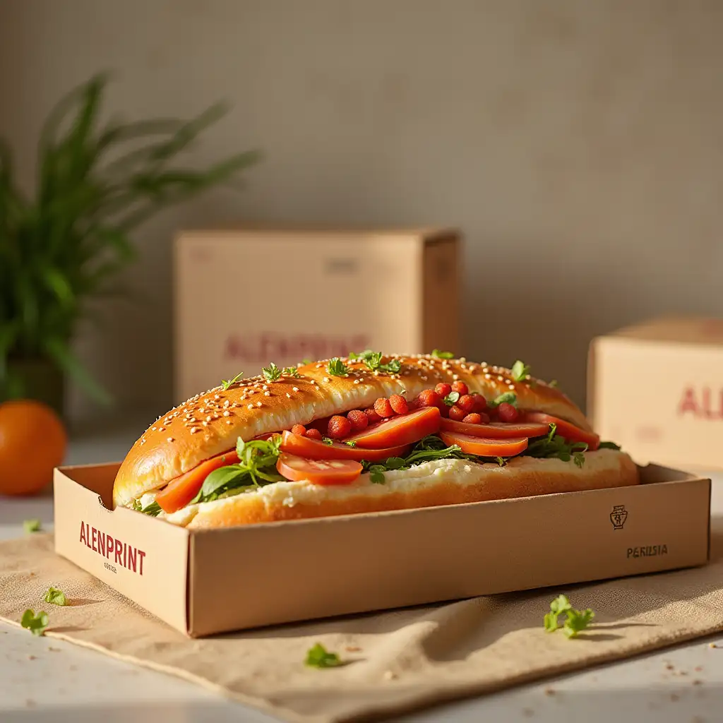 Alenprint , Packing or food delivery, fast food