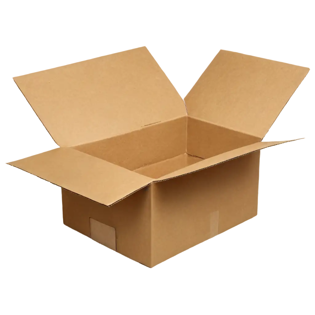 cardboard box open