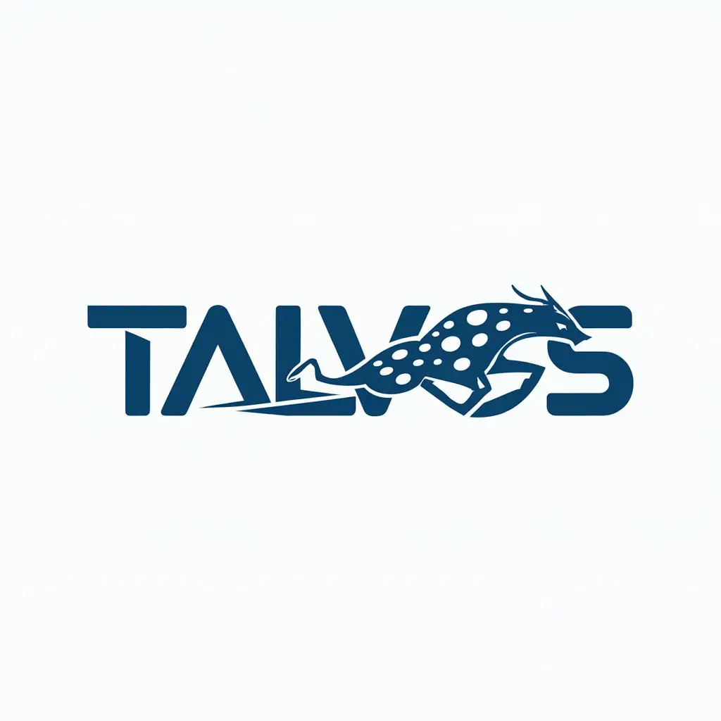 LOGO Design for Talvos Blue Animal Symbol for Technology Industry