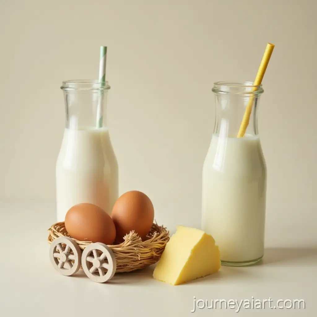 Milk-Eggs-in-Nest-and-Butter-Displayed-Side-by-Side