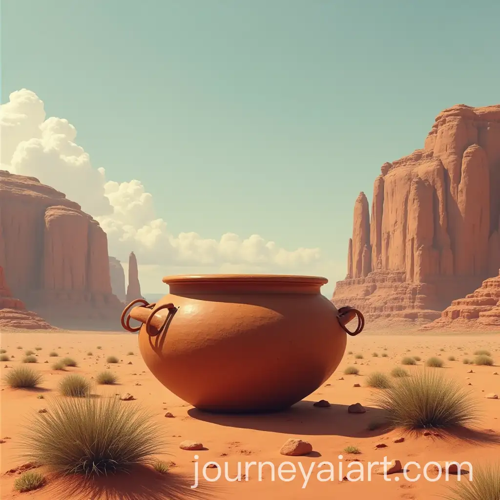 Large-Pot-Sitting-in-a-Desert-Landscape