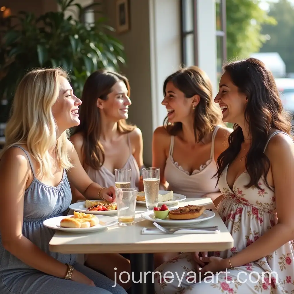 Group-of-Friends-Brunching-at-Caf-SteAI-Art-Prompt-Expansionigmiller-on-a-Sunny-Day-in-Biberach