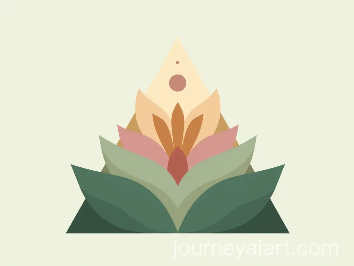 Layered-Triangle-in-CalAI-Image-Prompt-Expansionming-Greens-and-Pinks-with-Floral-and-Leaf-Motifs