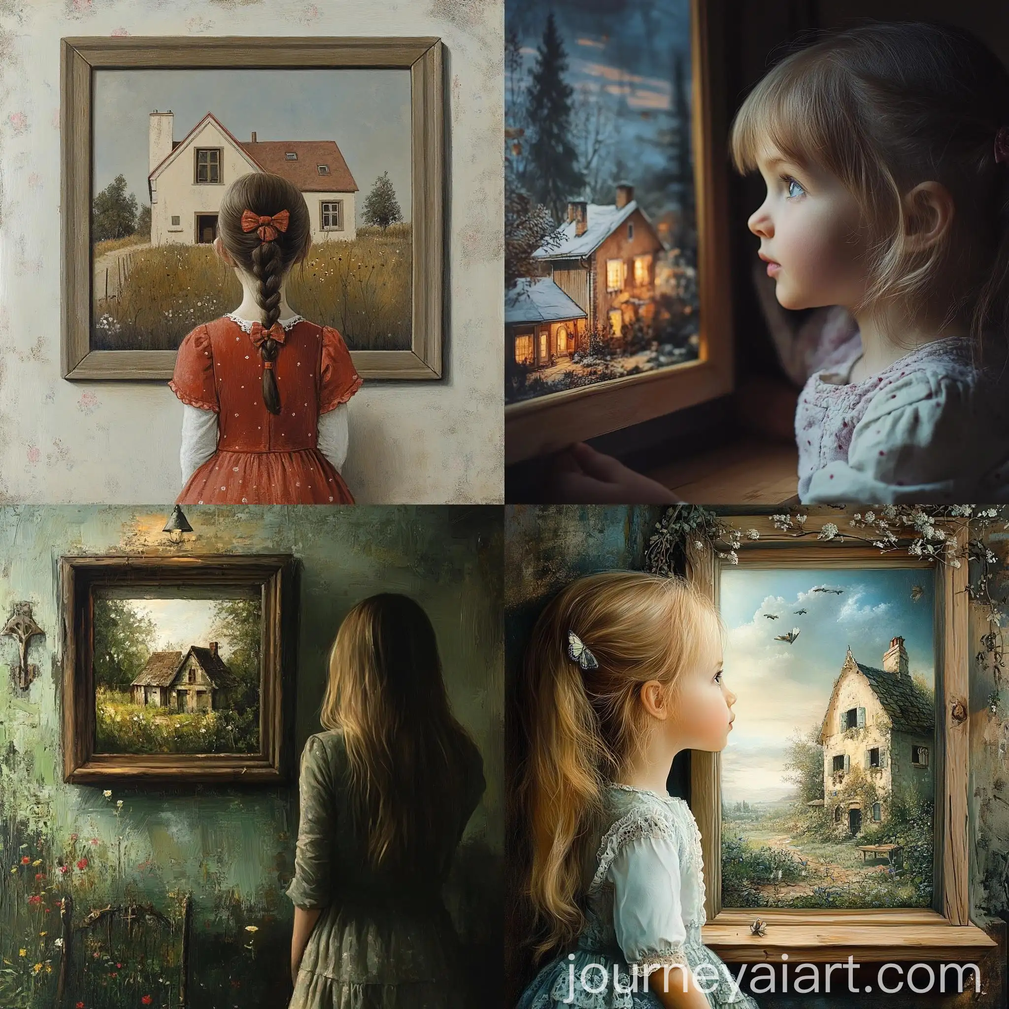 Young-Girl-Admiring-House-Picture