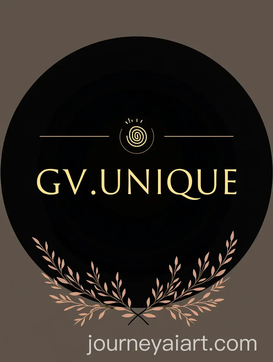 Elegant-Logo-Design-with-Golden-GVUNIQUE-Inscription-and-Thumbprint-Wreath