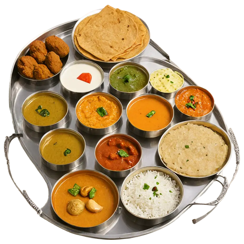 Indian authentic thali