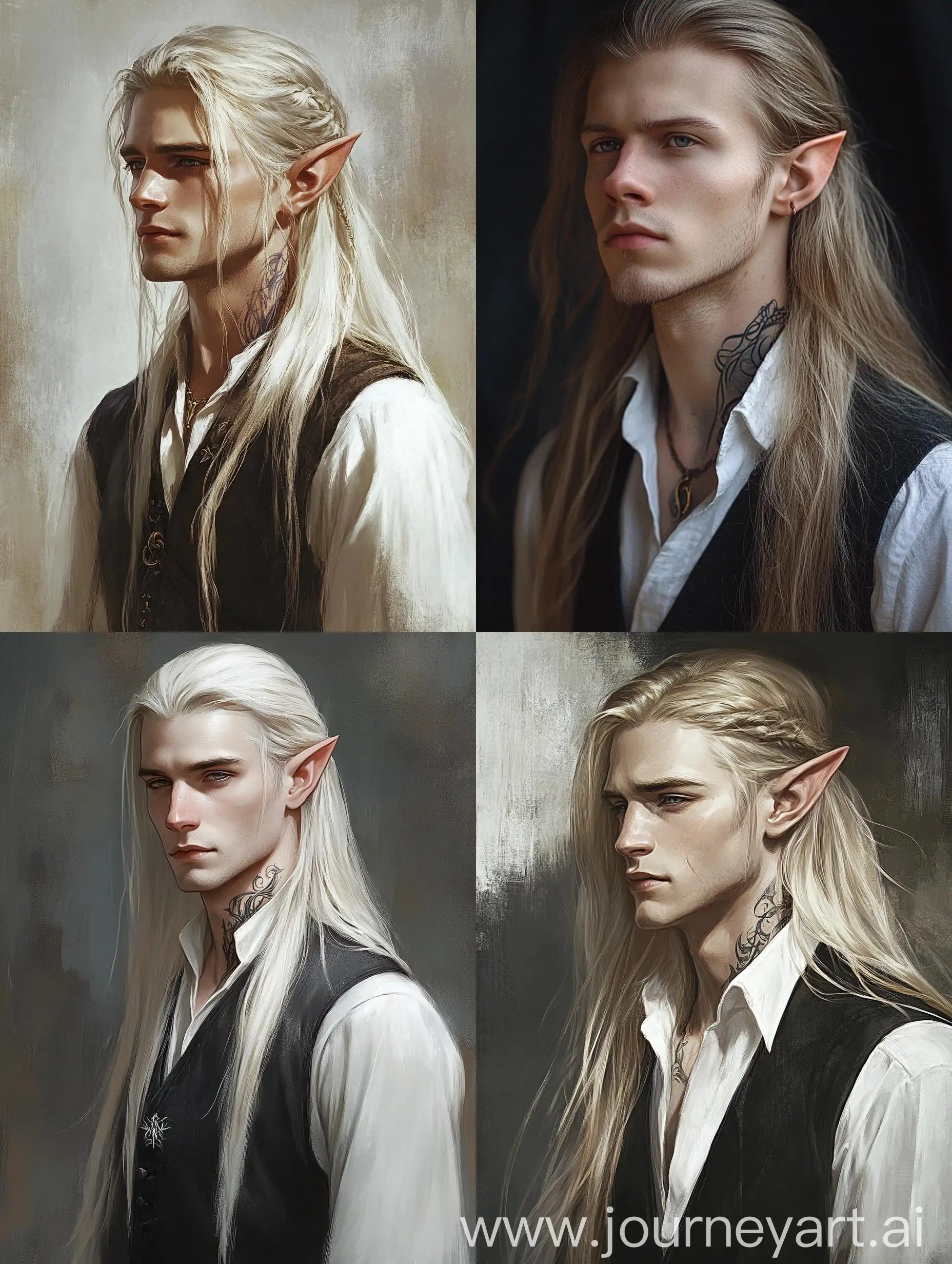 Elven-Man-with-Fair-Skin-and-Gray-Eyes-in-White-Shirt-and-Dark-Vest