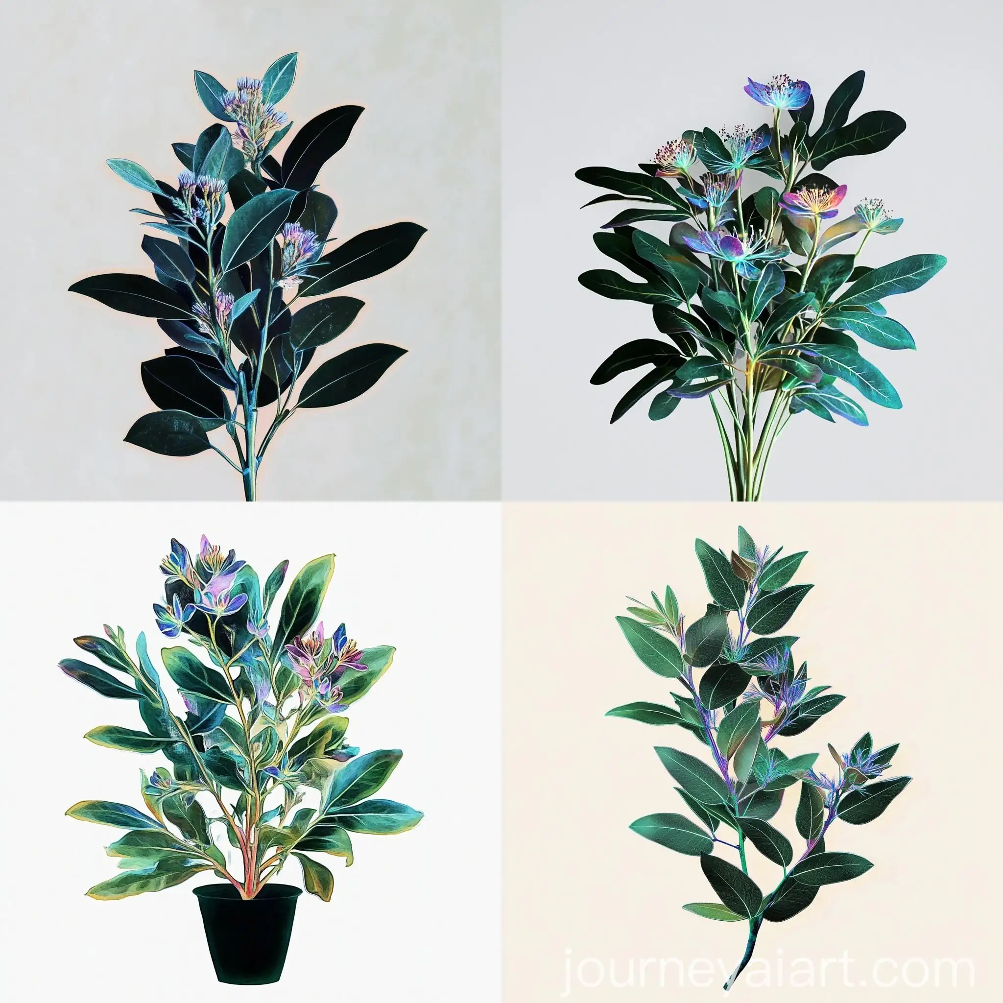 Colorful-Plant-on-White-Background
