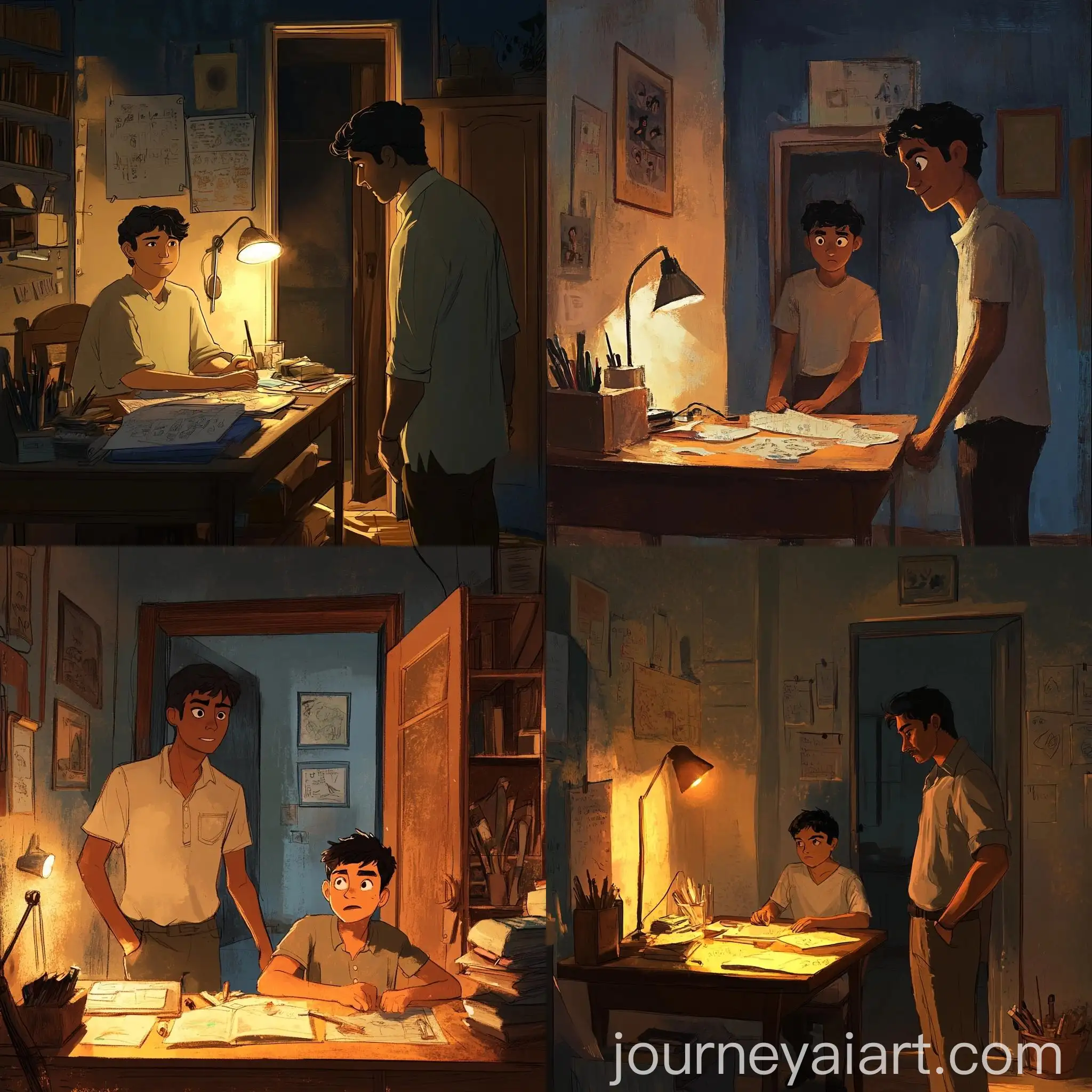 Emotional-Reunion-of-Indian-Brothers-in-Cozy-Home-Setting