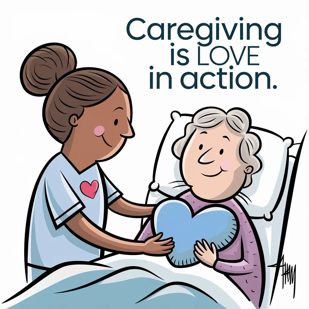 Compassionate Caregiver Comforting Patient