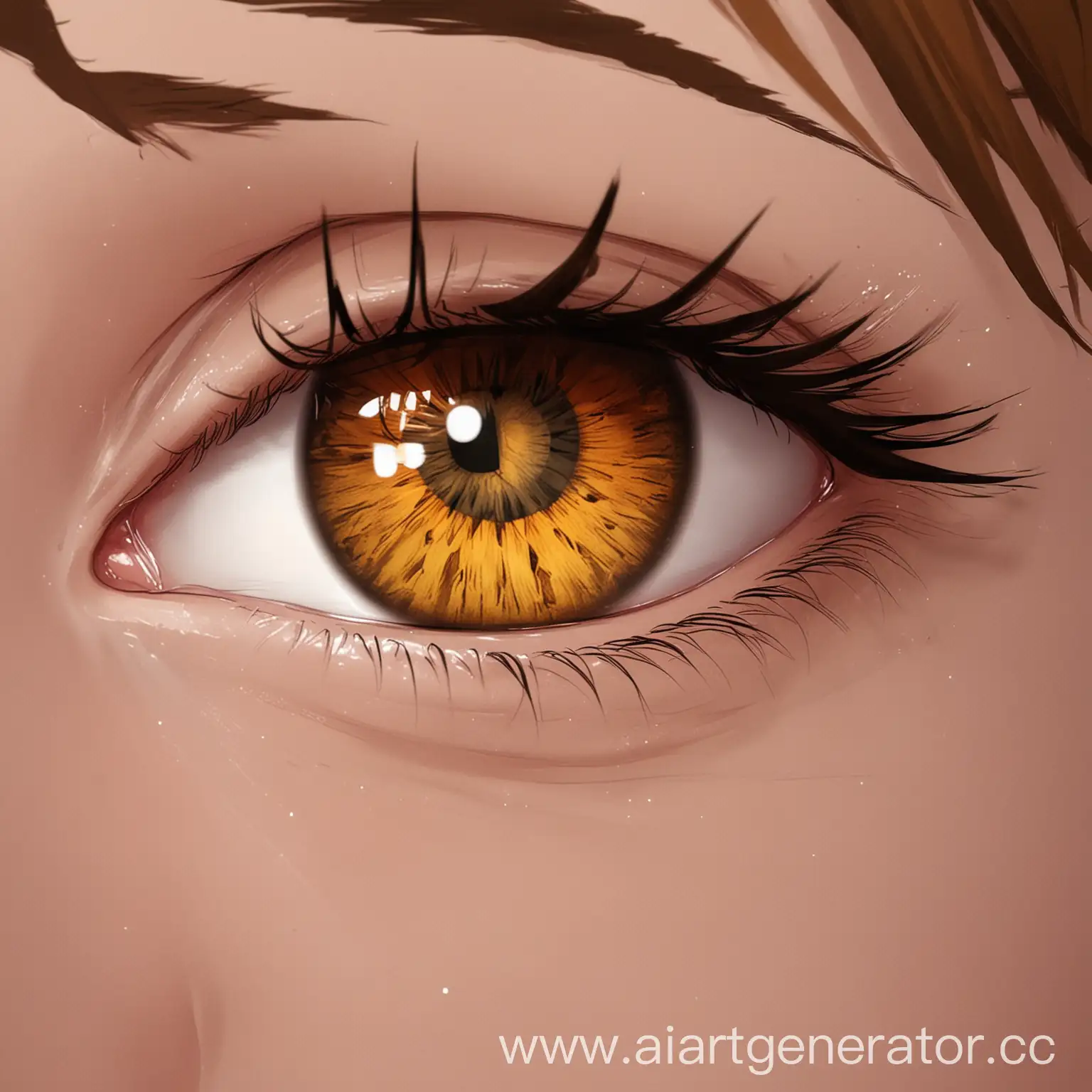 hazel eye fanart in anime style