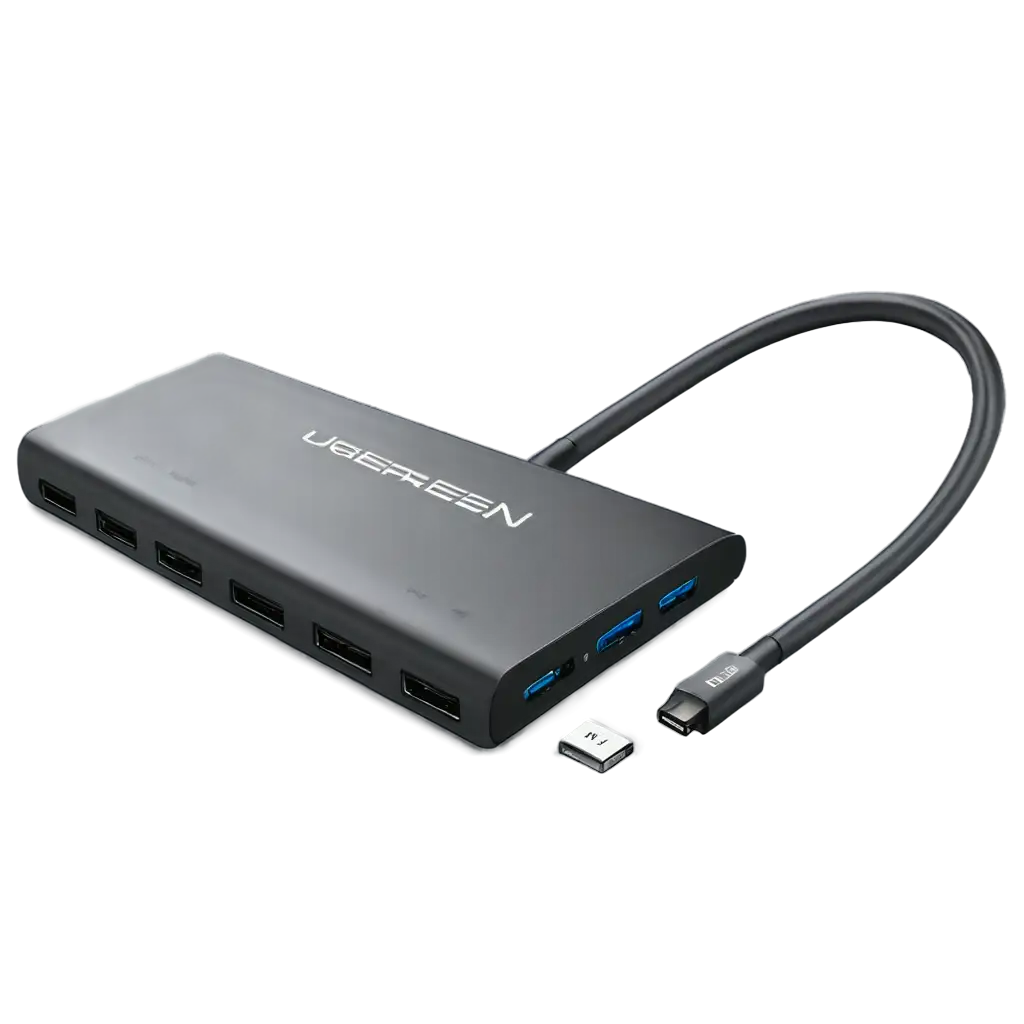 UGREEN 10-In-1 USB-C HUB 3xUSB-A 3.0 + USB-C 100W PD + SD/TF + RJ45 + 4K HDMI + VGA + 3.5mm Space Grey