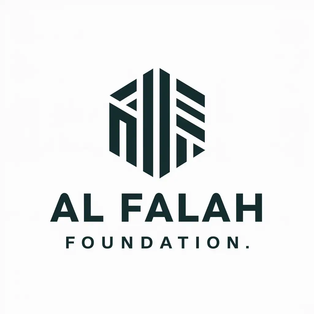 a vector logo design,with the text "al falah foundation", main symbol:al falah,Moderate,be used in Others industry,clear background