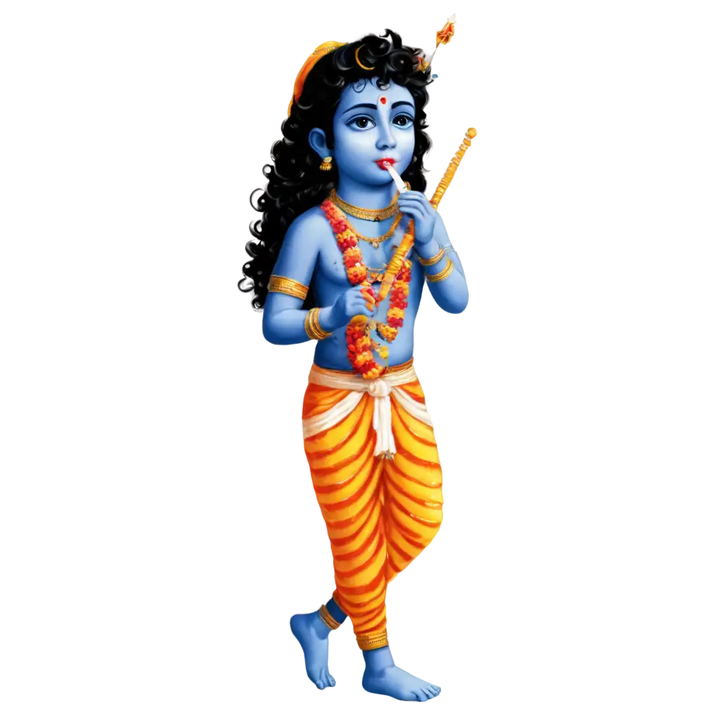 Krishna-Playing-Flute-PNG-Image-HighQuality-Digital-Artwork-for-Diverse-Uses