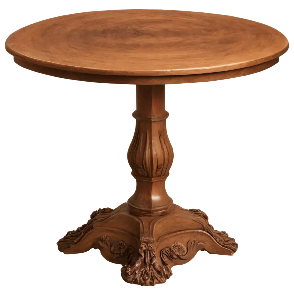 HighQuality-Large-Round-Wood-TablePNG-Image-Usage-Analysis-PNG-Image-for-Versatile-Use