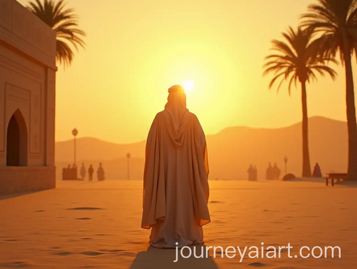 Prophet-Muhammad-Praying-Alone-in-a-Simple-Early-Islamic-Masjid-at-Sunrise