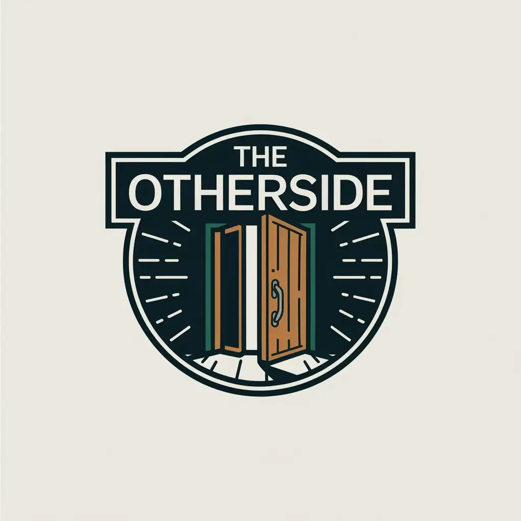 LOGO Design for The OtherSide Minimalistic Vector Logo Featuring a Door Symbol