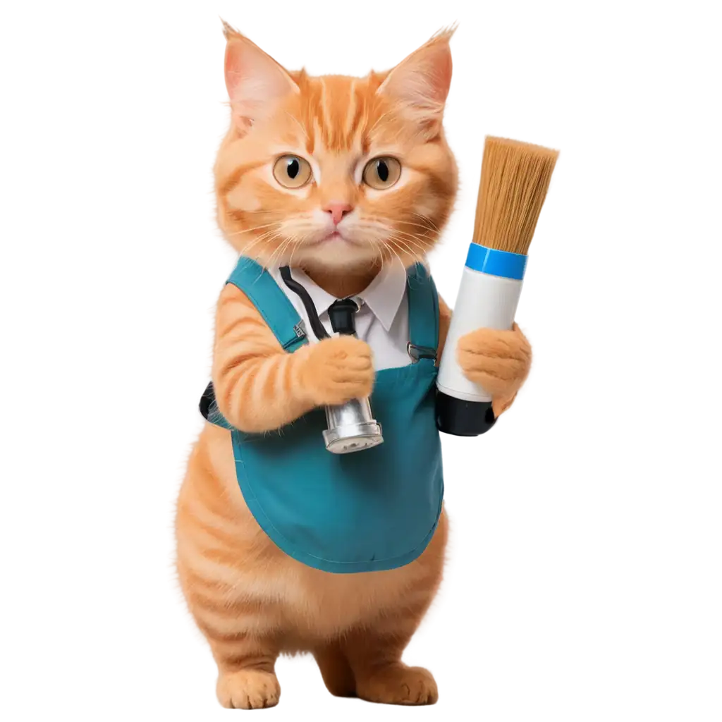 Cute-Orange-Tabby-Cat-Dressed-as-a-Painter-Holding-Spray-PaintSEO-PNG-Image-Analysis-Can-PNG-Format-with-Transparent-Background