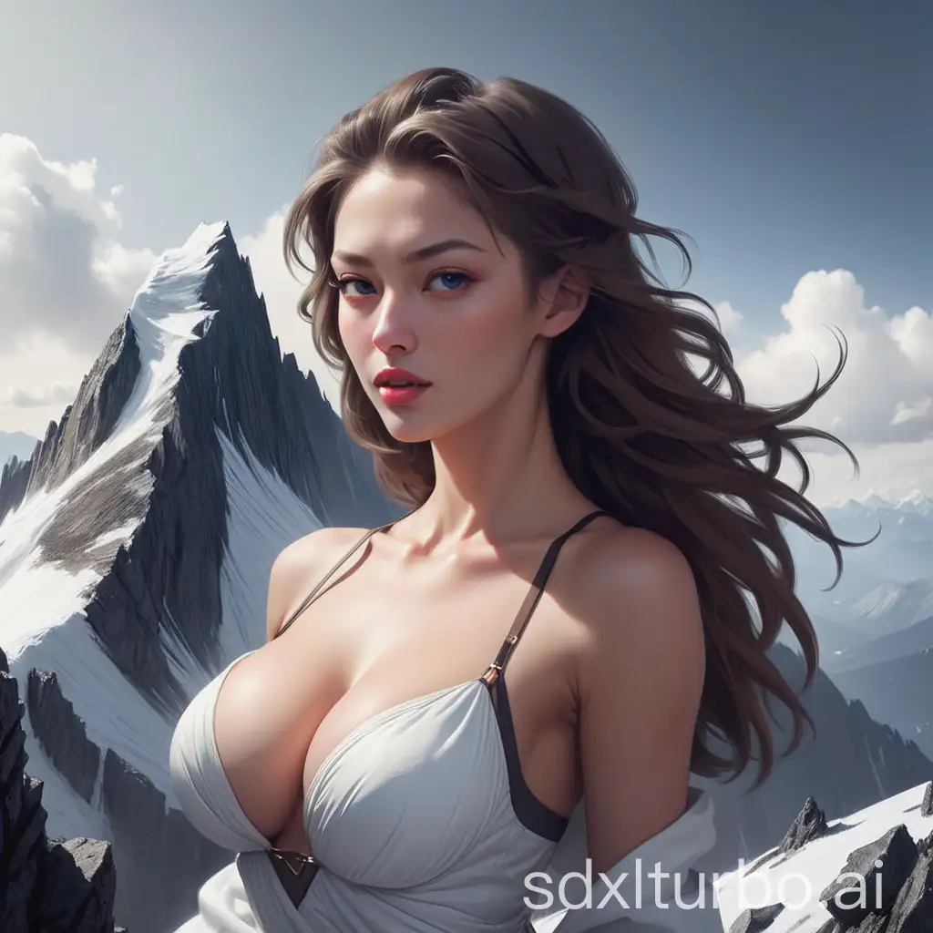 Majestic-Woman-Atop-the-Mountain-Peak