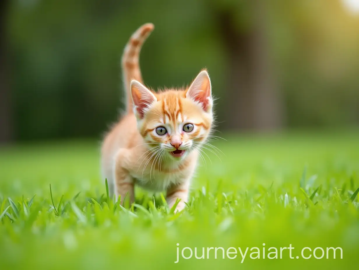 Kitten-Playing-on-the-Lawn-Surrounded-byAI-Image-Prompt-Expansion-Trees-and-Grass
