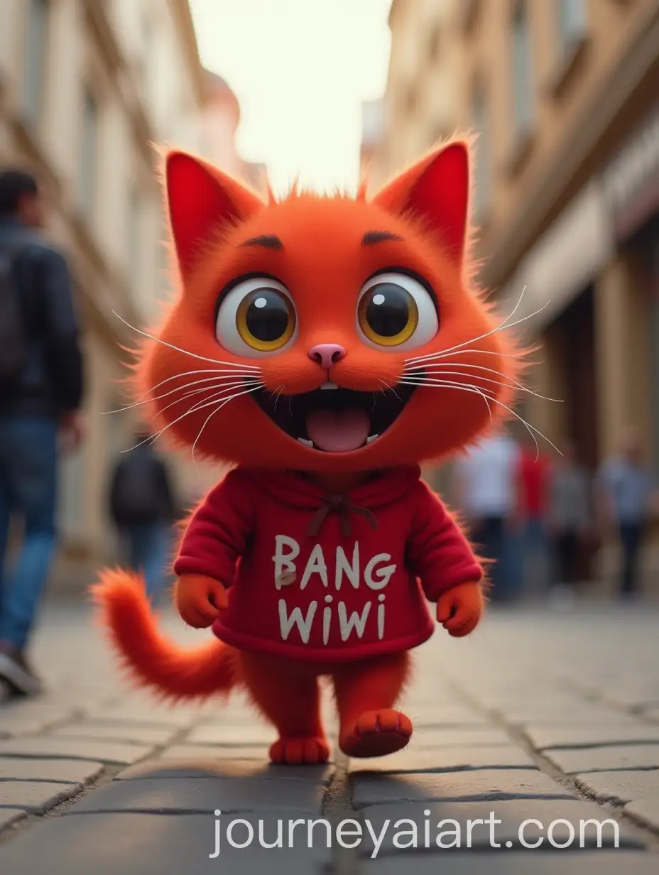 AI-Art-Prompt-ExpansionChaotic-Red-Cat-with-Bang-Wiwi-Text-Walking-Through-the-City