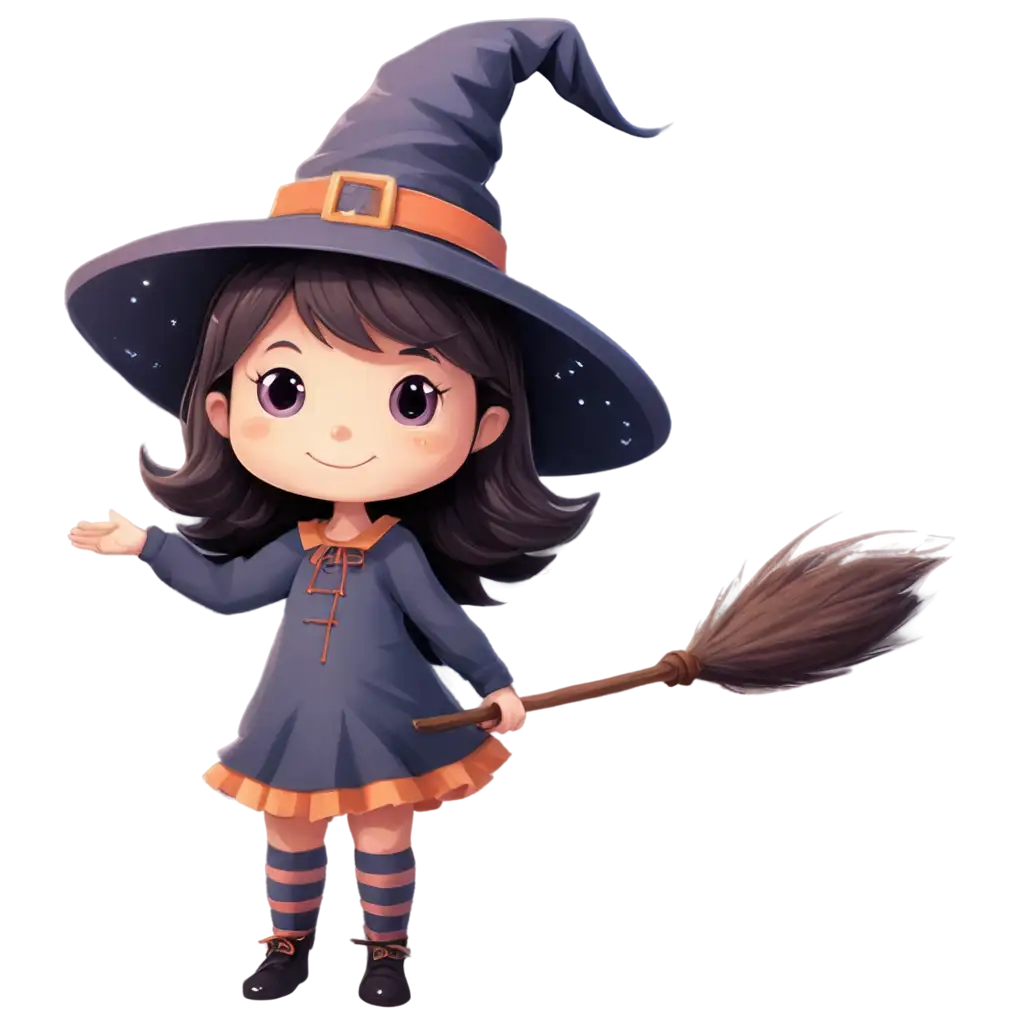 Enchanting-Little-Witch-Girl-PNG-Perfect-for-Creative-Projects-and-Digital-Use