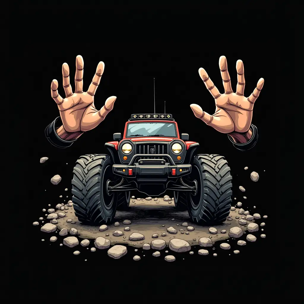 Dynamic-Logo-Featuring-RemoteControlled-Car-and-Giant-Hands