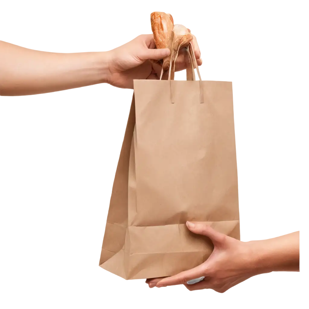 Realistic-CloseUp-Hands-Handing-Over-a-MediumSized-Grocery-Bag-PNG-HighQuality-Transparent-Image-for-Versatile-Use