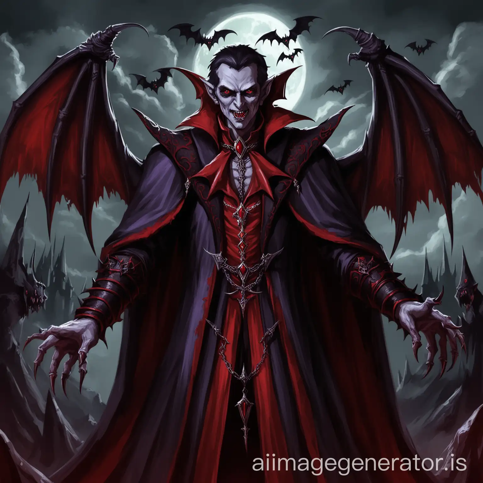 Drakul - The ancient vampire lord who seeks to dominate the human world.