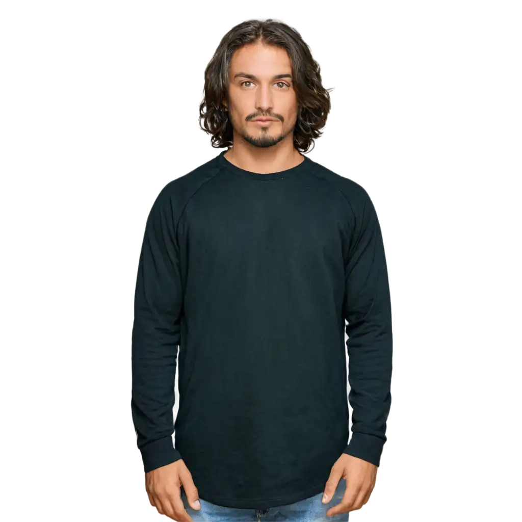 HighQuality-PNG-of-Raglan-Long-Sleeve-Black-Neck-Knit-Shirt-for-Versatile-Use