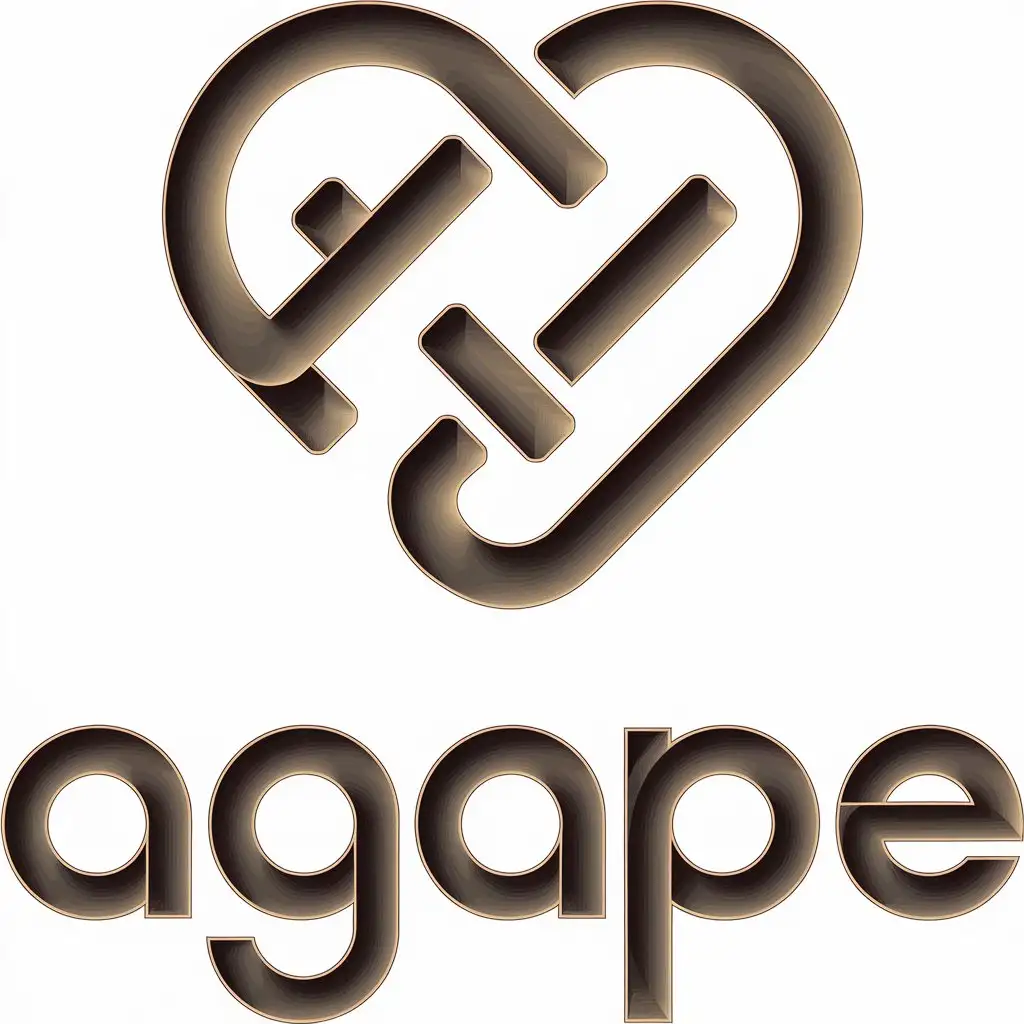 LOGO Design for Agape Sleek HighEnd Retail Logo with Tactile Feel