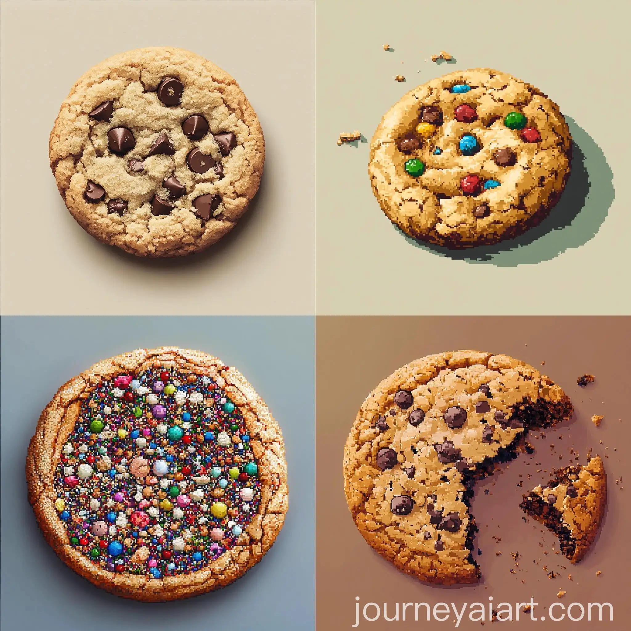 Pixel-Art-Cookies-with-Vibrant-Colors-and-Retro-Style