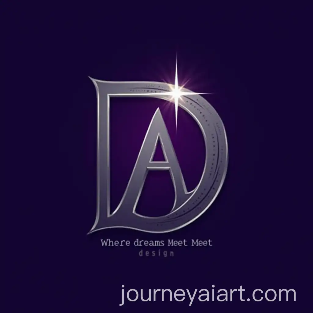 Dreaming-Art-Logo-with-Star-and-PurpleSilver-Design