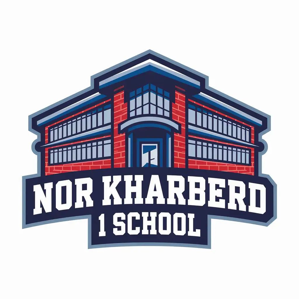 LOGO Design For NOR KHARBERD 1 SCHOOL Educational Institution Logo with School Symbol